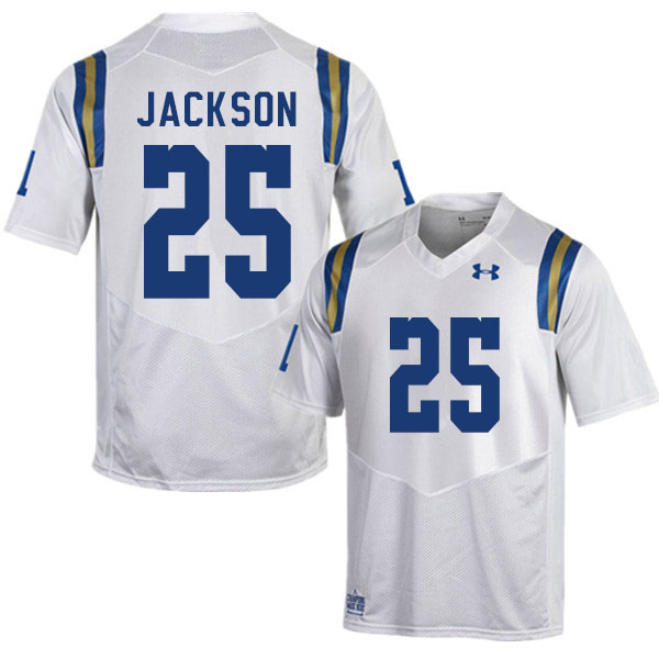 Men #25 Myles Jackson UCLA Bruins College Football Jerseys Sale-White - Click Image to Close